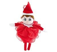 The Elf on the Shelf Body Scrubber | Christmas Bath Body Scrub with Plush Head | Versatile Bath Sponge for Gentle Exfoliation | Shower Puff for Ultimate Cleanse and Skin Care