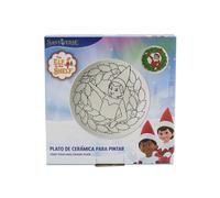 The Elf On The Shelf Ceramic Plate For Painting