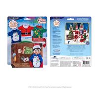 The Elf on the Shelf® Claus Couture® Christmas Shirts Set of 3 | Snowman, Santa Claus & Christmas Tree Designs | Includes Travel Case | Scout Elf Outfit