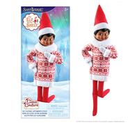 The Elf on the Shelf Claus Couture Collection Cosy Sweater Dress - Festive Faux-Fur Collar & Cuffs Tunic Elf Dress - Scout Elf Not Included