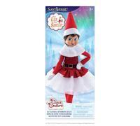 The Elf on the Shelf Claus Couture Collection Fancy Santa Party Dress - Elegant Holiday-Ready Red Dress for Scout Elves - Scout Elf Not Included