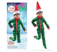 The Elf on the Shelf Claus Couture Collection Goodnight, Sleep Bright PJs - Cheerful and Snuggly Christmas Tree-Print Onesie Elf Pajamas - Scout Elf Not Included