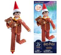 The Elf on the Shelf Harry Potter Gryffindor Pyjama Set | Claus Couture Scout Elf Clothes with Teddy Bear