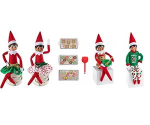The Elf on the Shelf Holiday Outfit Accessory Value Pack - 3 Different Sets in One - Baker Set with Apron, Spatula, Mixing Bowl, Two Piece Party Skirt, and Donut PJ Set