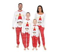 The Elf on the Shelf Matching Family Christmas Pyjamas Boys Girls Mens Womens Kids Xmas pjs (15-16 Years) White