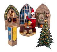 The Elf on the Shelf Polar Props Harry Potter Hogwarts Great Hall Pop-Up Scene | Official Scout Elf Prop Set | Christmas Elf Accessories