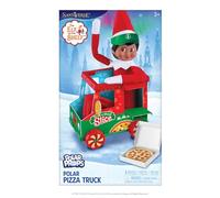 The Elf on the Shelf Polar Props Polar Pizza Truck - Elf Props and Accessories for Fun Pizza Elf Scenes - Scout Elf Not Included.