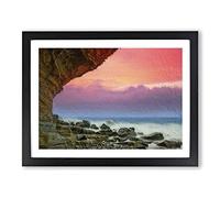 The Elgol Coast In The Isle Of Skye Scotland Modern Art Framed Print | A2 Black Framed Wall Art | Ready to Hang | Modern Beach Picture | Living Room Bedroom Lounge Office