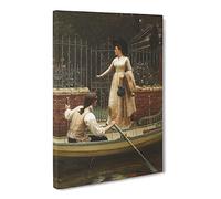 The Elopement By Edmund Leighton Canvas Print | Gallery Wrapped 30mm Frame Wall Art | 24x16 inches | Ready to Hang | Classic Picture | Living Room Bedroom Lounge Office