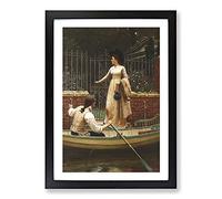 The Elopement by Edmund Leighton Framed Print | A2 Black Framed Wall Art | Ready to Hang | Modern Nature Picture | Living Room Bedroom Lounge Office