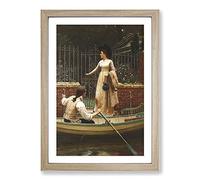 The Elopement by Edmund Leighton Framed Print | A2 Oak Framed Wall Art | Ready to Hang | Modern Nature Picture | Living Room Bedroom Lounge Office