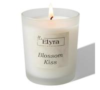 The ELYRA Blossom Kiss Scented Candle - 50 Hour Burn | Sweet Pea, Rose, Jasmine & Vanilla | Luxury Floral Soy Wax Candle for Christmas, Relaxation, Home Decor & Gift for Her