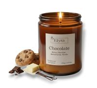 The ELYRA Chocolate | Scented Candle - Long Burning 40 Hour Burn | Chocolate, Butter, Vanilla & Baked Goods | Luxury Gourmand Soy Wax Candle for Elevated Home Ambience, Relaxation, Special Occasions