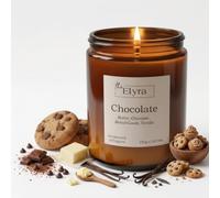 The ELYRA Chocolate Scented Candle - Rich Gourmand Sweet Bakery Home Scent | Chocolate, Butter, Vanilla & Baked Goods | 40H Long Burn Hand Poured Soy Wax | Cozy Kitchen Ambience, Special Occasions