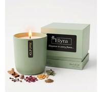 The ELYRA Noel d'Or Scented Candle - Luxury Gift Box | Festive Orange, Cinnamon & Clove | 50H Long Burn Hand Poured Soy Wax | Christmas Winter Home Decor, Relaxation & Special Occasions