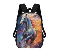 The Emerging Horse Backpack, 3D Printed School Bag, School Lunch Bag, Travel Backpack, Friends Backpack, School Backpack for Girls And Boys 17inch