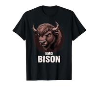 The Emo Bison Vibe Value Graphic T-Shirt, Men, Black, XL
