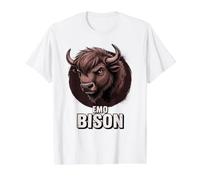 The Emo Bison Vibe Value Graphic T-Shirt, Men, White, XL