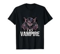 The Emo Vampire Aesthetic Value Graphic T-Shirt, Men, Black, XL