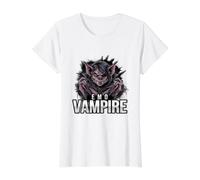 The Emo Vampire Aesthetic Value Graphic T-Shirt, Women, White, XS