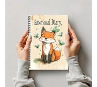 The Emotions Journal for Women, A5 Guided Mental Health Cute Self Care Diary with Mood Tracker, Daily Wellness & Anxiety Log to Manage Emotions, White