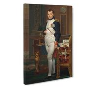 The Emperor Napoleon By Jacques Louis-David Canvas Print for Living Room Bedroom Home Office Décor, Wall Art Picture Ready to Hang, 30 x 20 Inch (76 x 50 cm)