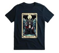 The Emperor Tarot Card Halloween Gothic Witch T-Shirt Blue
