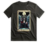 The Emperor Tarot Card Halloween Gothic Witch T-Shirt Grey