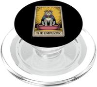 The Emperor Tarot Card Mystic Cat Litter Box Funny Cat PopSockets PopGrip for MagSafe