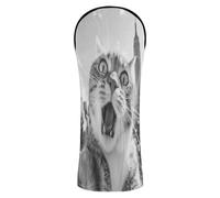 The Empire State Building Cat Selfie Head Covers for Golf Clubs Headcovers with Interchangeable No. Tags for Driver, Woods and Hybrid