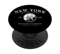 The Empire State New York Heart NY Gateway to Freedom Art PopSockets Adhesive PopGrip