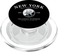 The Empire State New York Heart NY Gateway to Freedom Art PopSockets PopGrip for MagSafe