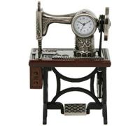 The Emporium Miniature Clocks Old Sewing Machine Techno Clock - Bronze Metal Classic Style - 1:12 Scale - 11.4 cm