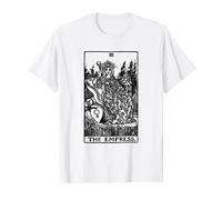 The Empress Black And White Tarot Card T-Shirt