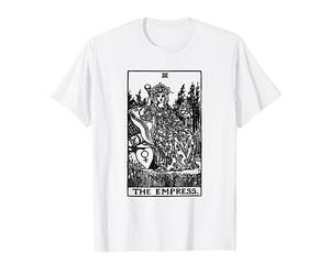 The Empress Black And White Tarot Card T-Shirt