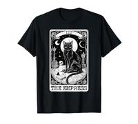 The Empress Tarot Card Black Cat Vintage Major Arcana Card T-Shirt