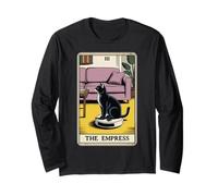 The Empress Tarot Card Cat Robot Vacuum Cleaner Cat Long Sleeve T-Shirt
