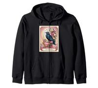 The Empress Tarot - Raven Abundance & Nature Zip Hoodie