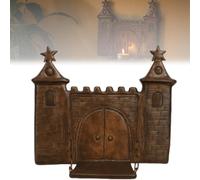 The Enchanted Castle Wall Shelf,A Touch Of Medieval Magic,Decorative Storage Display Shelf For Candles Or Collectibles,Vintage Christmas Decorative,1 Pcs