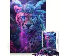 The Enchanted Cheetah 1000 Pieces Puzzles for Teenagers Brain Tease Toy Home Activity Premium Cut Santa Wish Item (38x52cm)