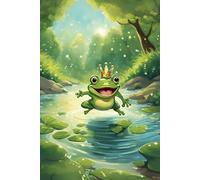 The Enchanted Forest: Happy King Frog: Lined Notebook for Writing, Sketching, and Daily Thoughts - 120 Pages, 6x9 inch, Matte Cover