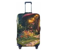 The Enchanted Garden, The Enchanted Forest Elastic Travel Luggage Cover Suitcase Protector, Print Suitcase Baggage Cover Anti-Scratch