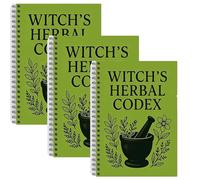 The Enchanted Herbalist's Notebook, Magical Herbal Guide & Witchcraft Journal, Herbal Notebook With Multiple Herbs Collection, Botanical Journal With Plant Illustrations (3PCS)