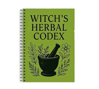 The Enchanted Herbalist's Notebook, Magical Herbal Guide & Witchcraft Journal, Herbal Notebook With Multiple Herbs Collection, Botanical Journal With Plant Illustrations (1PC)