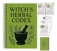 The Enchanted Herbalist's Notebook, Witch's Herbal Codex and Herbal Recipes for Beginners & Experts, Kitchen Witch Spells & Herb Magic Guide, Magical Herb Notebook and Witchcraft Diary