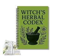 The Enchanted Herbalist's Notebook - Witch's Herbal Codex, Witch's Herbal Notebook with Multiple Herbs Collection, Plant Lore & Illustrations, Comprehensive Herbal Remedies Guide