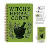 The Enchanted Herbalist's Notebook - Witch's Herbal Codex, Witch's Herbal Notebook with Multiple Herbs, Magical Witchcraft Diary with Plant Lore & Illustrations, Gift for Witches Nature Lovers (1pc)