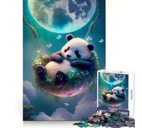 The Enchanted Panda 1000 Piece Jigsaw Puzzle for Teenagers Smart Game Relaxed Mind Pattern Assembly Santa Wish List (38x26cm)
