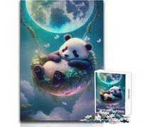 The Enchanted Panda Teenagers 1000 Piece Jigsaw Puzzle Fun Learning Cognitive Game Thoughtful Unique Present Selection Size 38x52cm