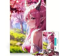 The Enchanting Pink Haired Teenagers 1000 Piece Jigsaw Puzzle Mind Exercise Toy Group Play Precision Cut Festival Gift (38x26cm)